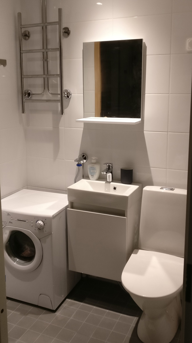 Tornados_Kalustetut asunnot 5 Projektimajoitus Tornados Kylpyhuone